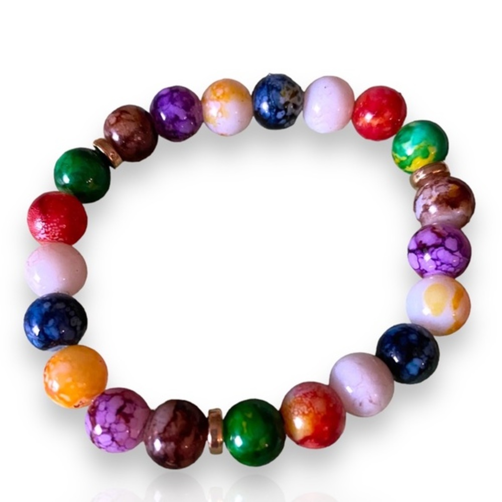 Volcanic Stone stretch Bracelet Yoga Jewelry